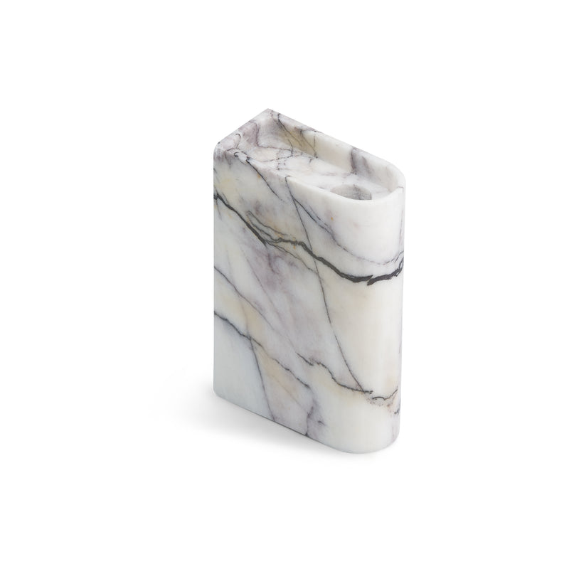Northern - Monolith Kerzenhalter | medium / Marmor weiß