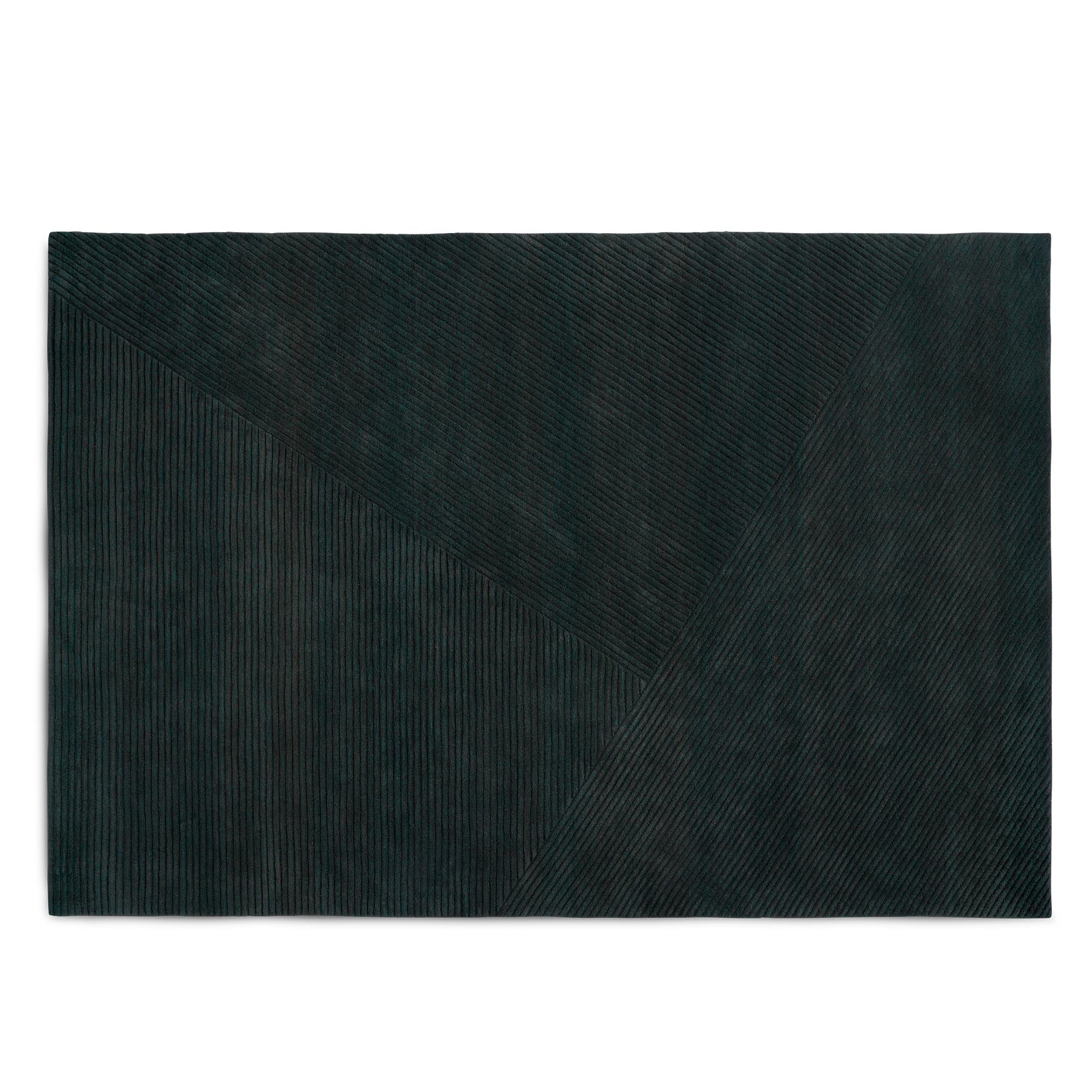 Northern - Row Teppich | 200 x 300 cm / dark green