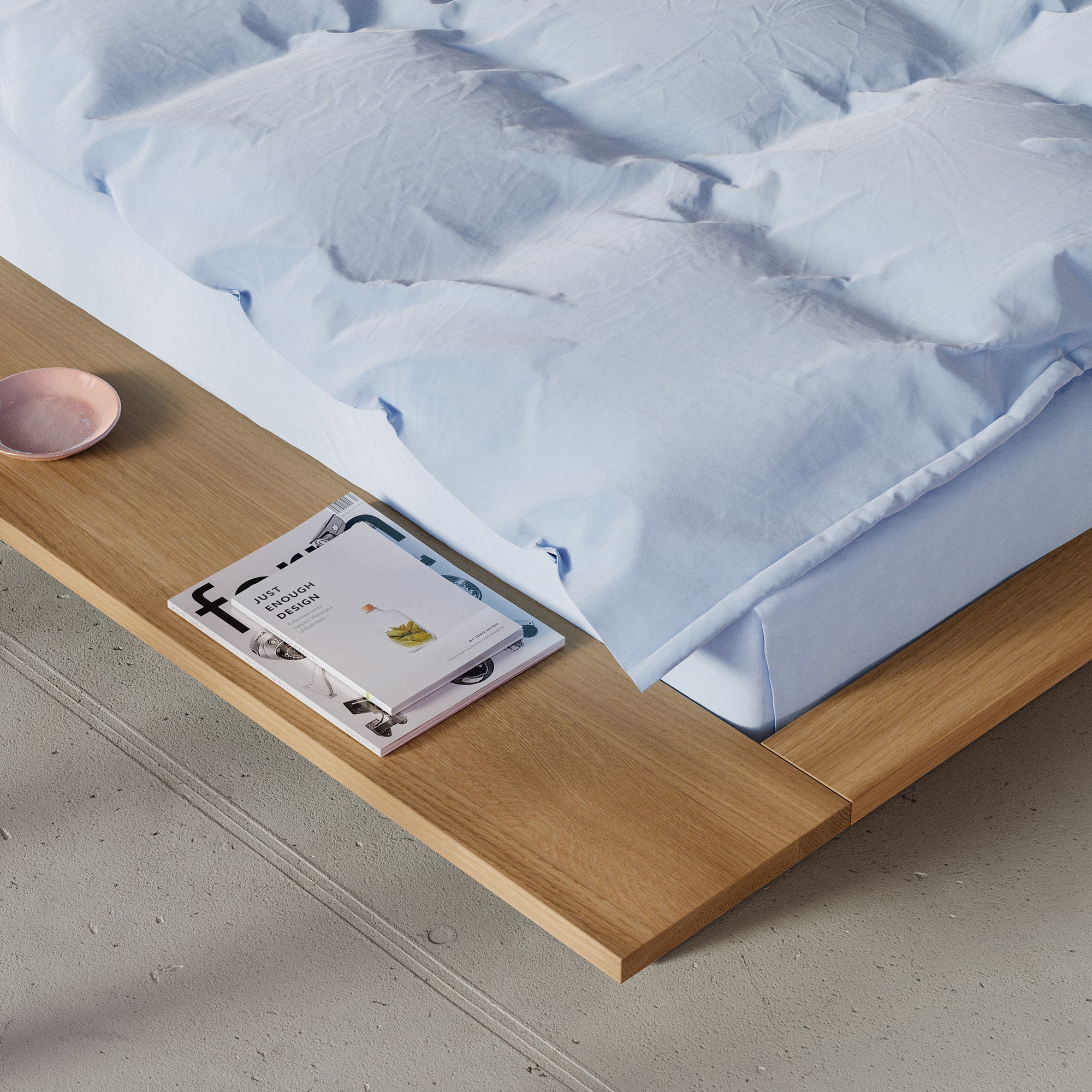 OUT Objekte unserer Tage - Faro Bett | ohne Kopfteil / medium, ohne Kopfteil / Large, ohne Kopfteil / XL