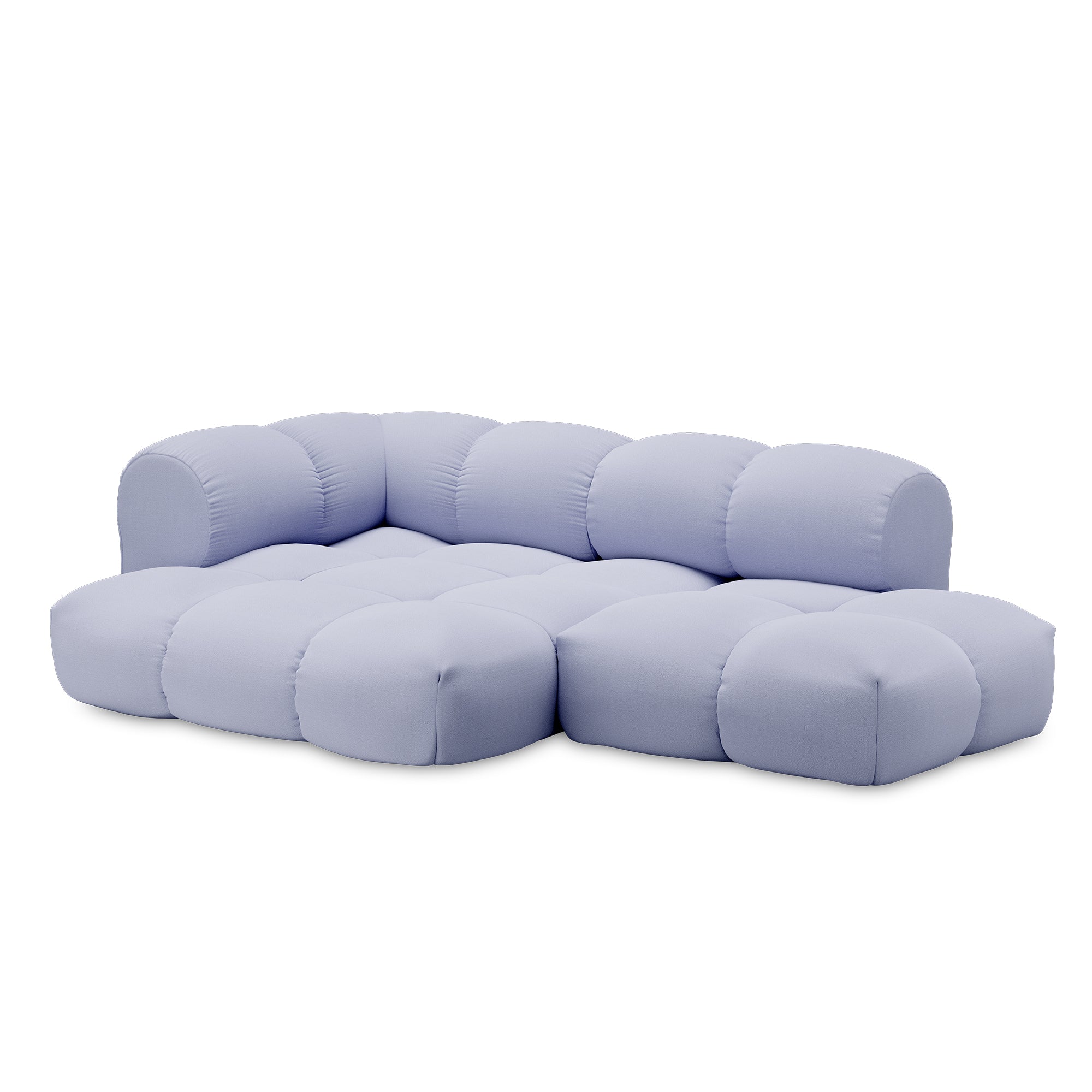 OUT Objekte unserer Tage - Sander 06 3-Sitzer Sofa | Kvadrat Vidar fliederblau (0723) / Links