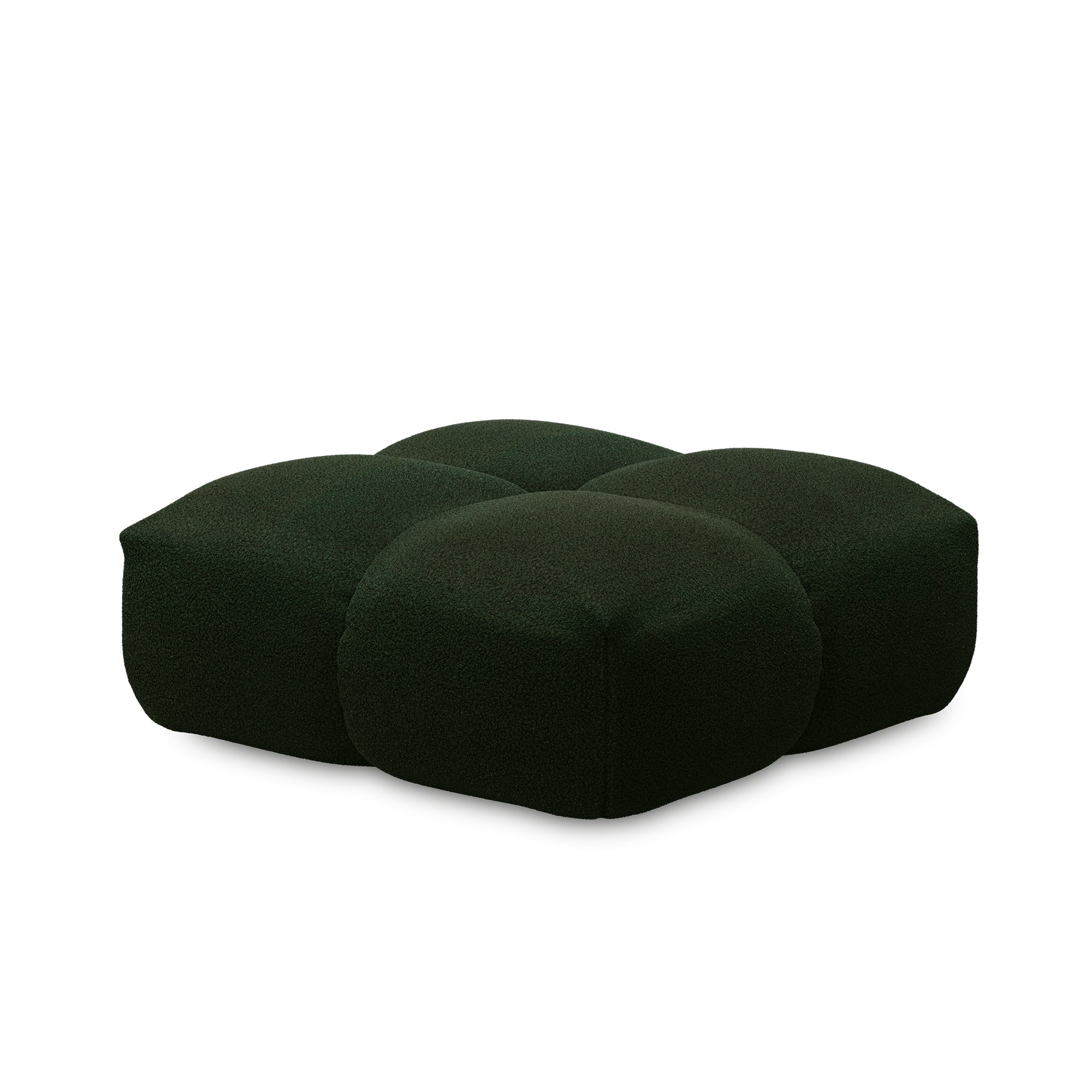 OUT Objekte unserer Tage - Sander Pouf Large | Chivasso Hug Me 032 (moosgrün)
