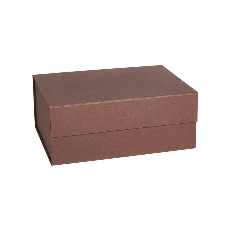 OYOY - Hako Aufbewahrungsbox | 33 x 25 cm / dark caramel