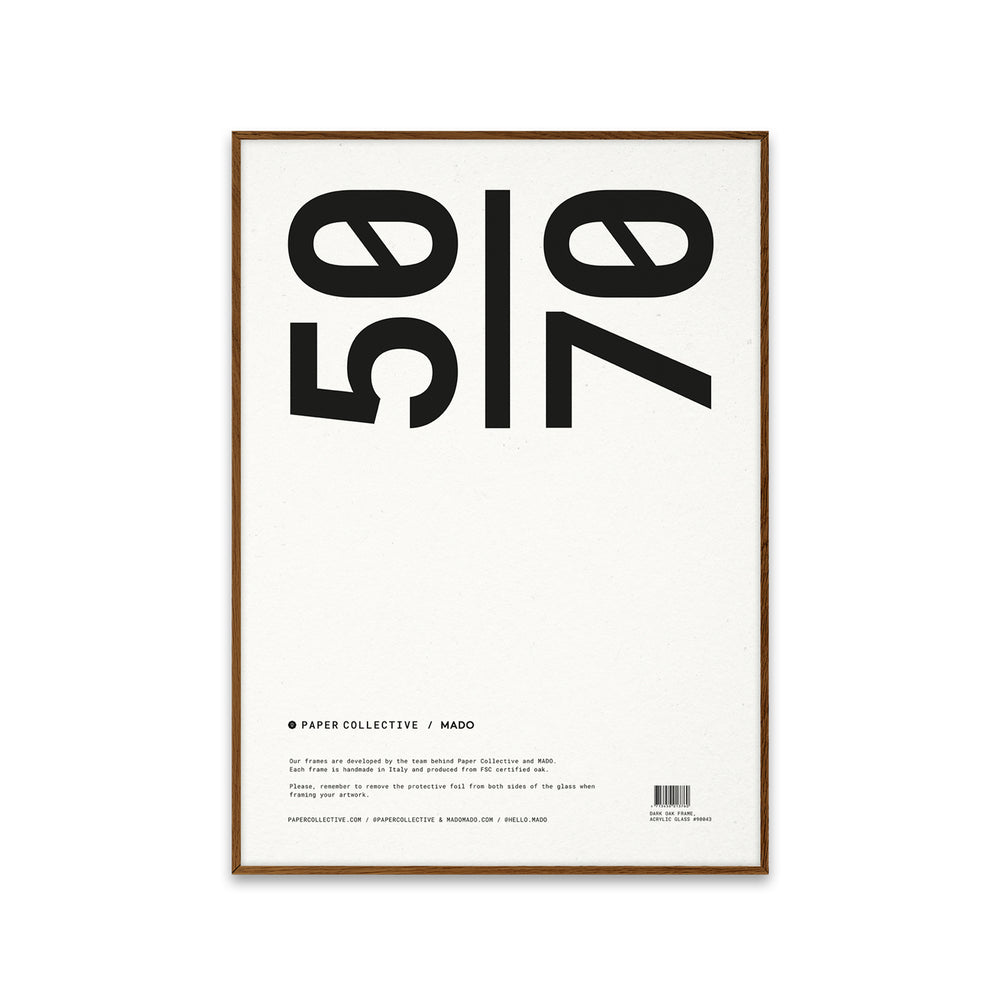 Paper Collective - Bilderrahmen | Eiche / 50 x 70 cm / dunkel