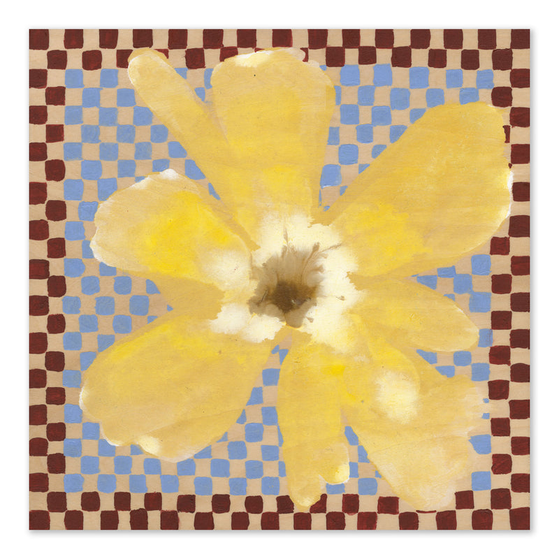 Paper Collective - Flower with Checks Poster | 3 / 100 x 100 cm