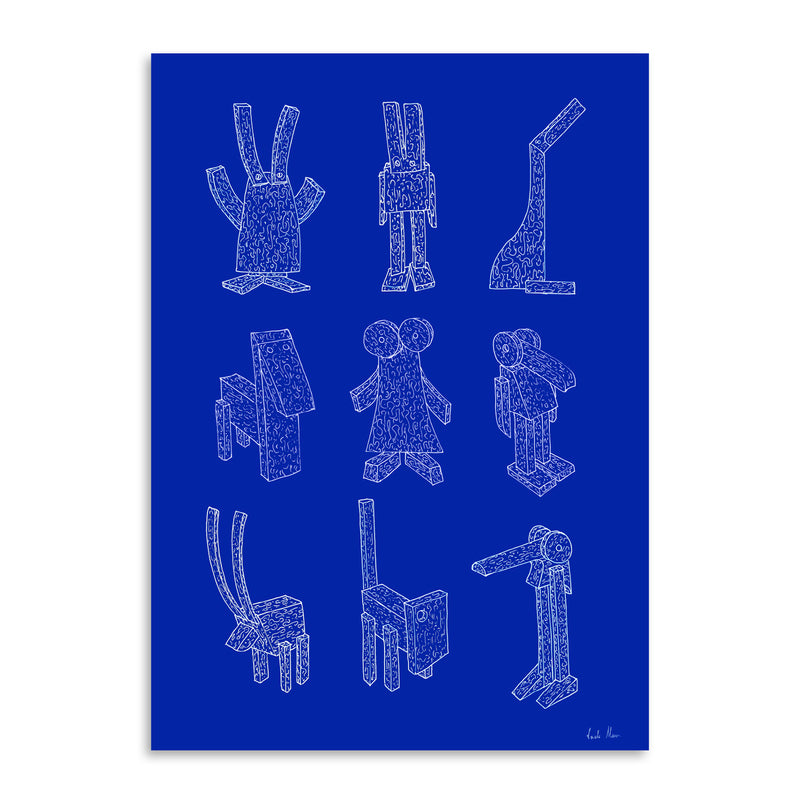 Paper Collective - Offcut Animals Poster | 70 x 100 cm