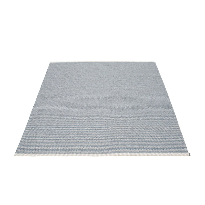 Pappelina - Mono Teppich (140 cm) | sturmblau/hellgrau