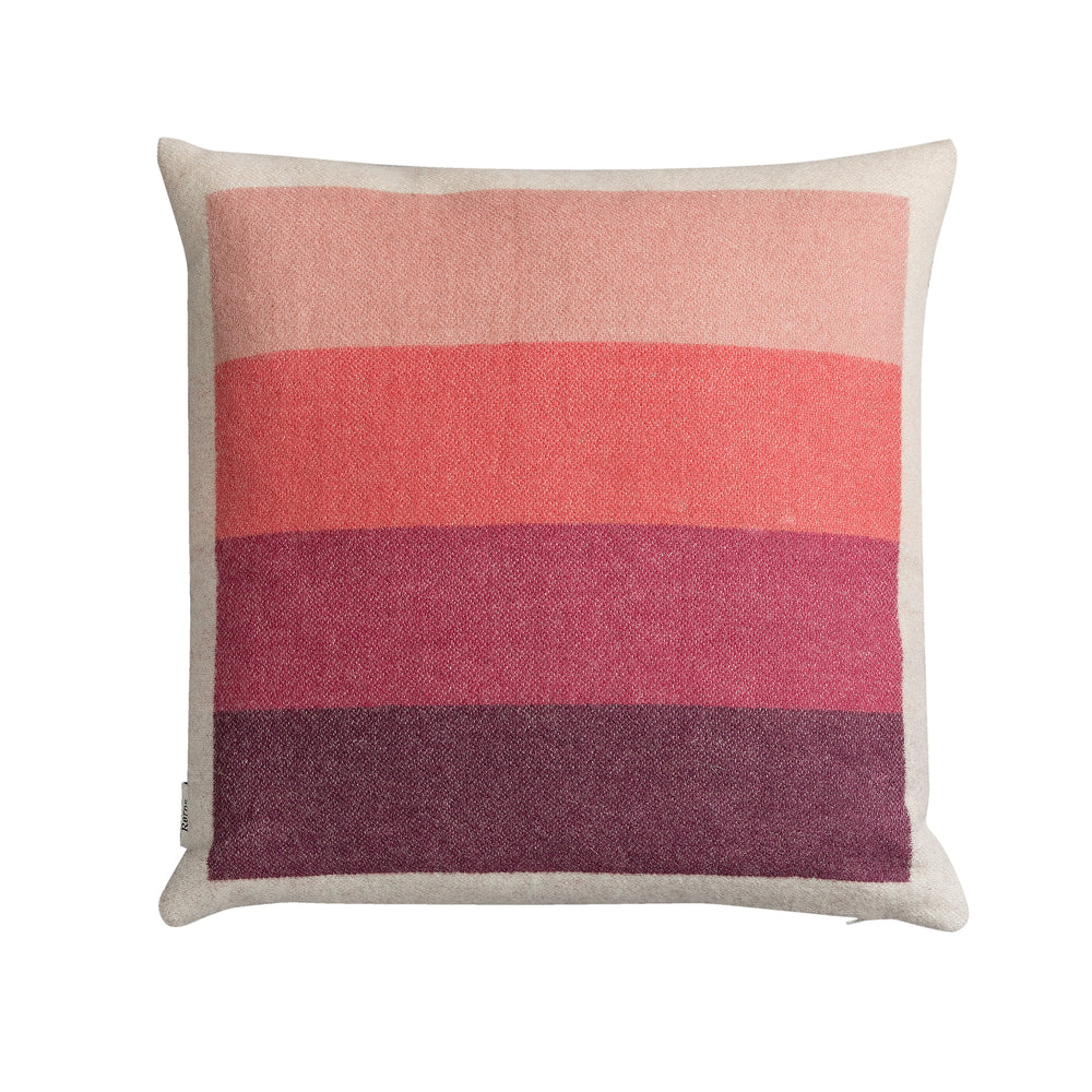 Røros Tweed - Åsmund Bold Kissen | pink/grün