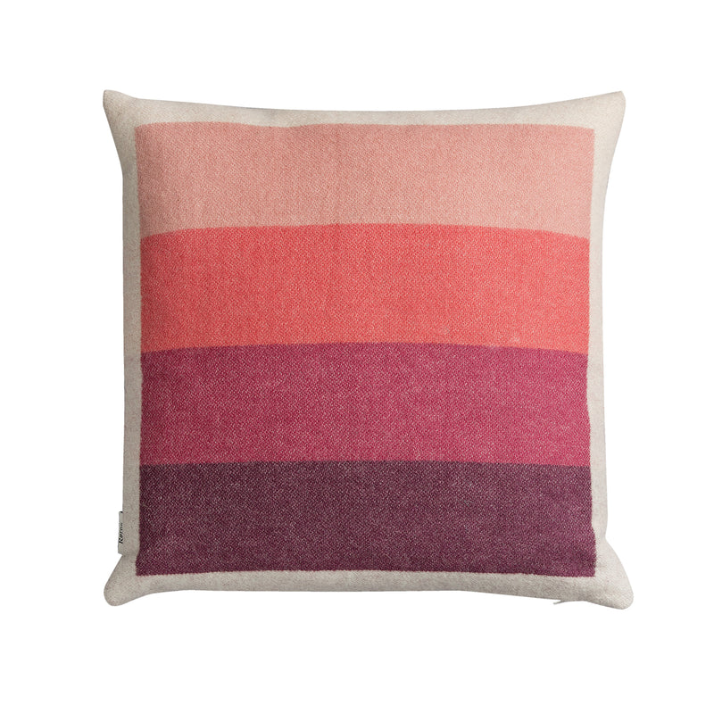 Røros Tweed - Åsmund Bold Kissen | pink/grün