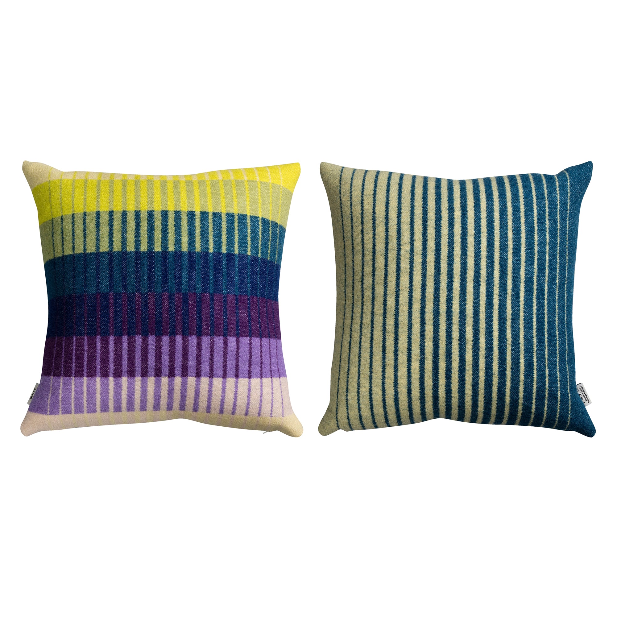 Røros Tweed - Åsmund Gradient Kissen | gelb/blau