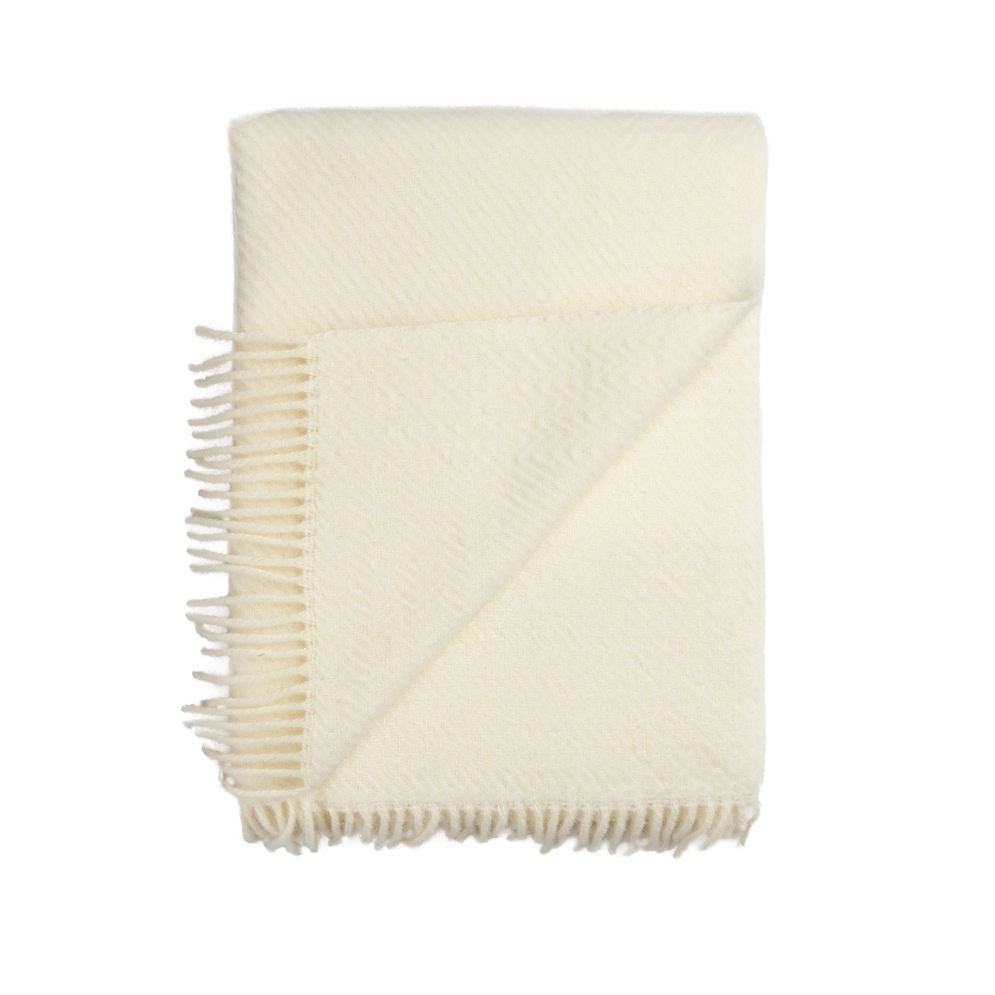 Røros Tweed - Kattefot Wolldecke | creme