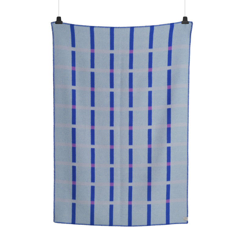 Røros Tweed - Knut Wolldecke | blau