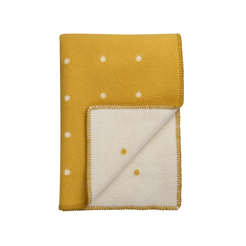 Røros Tweed - Pastille Wolldecke | sun yellow