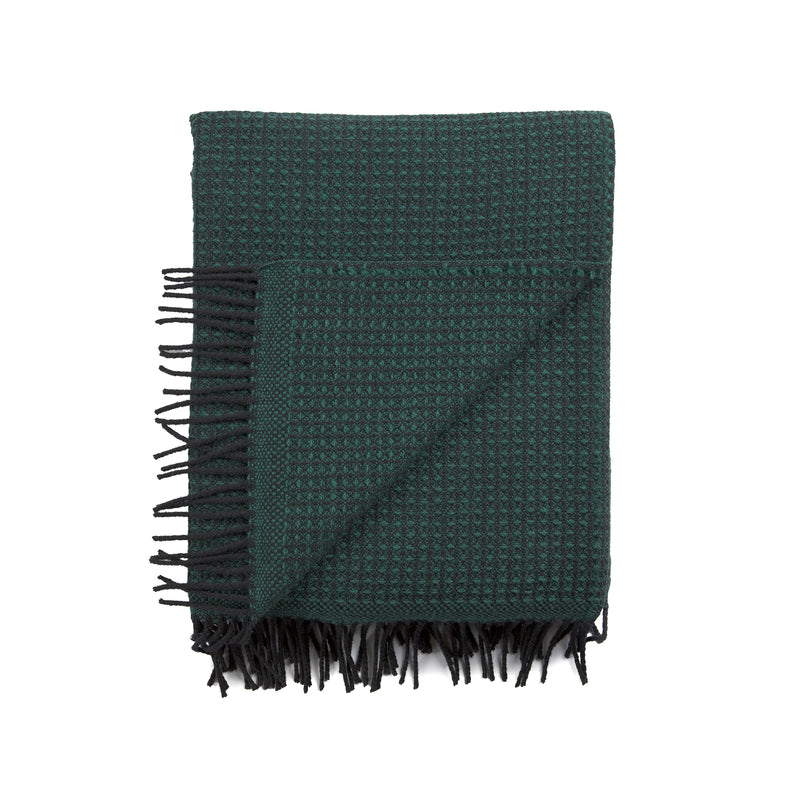 Røros Tweed - Vega Wolldecke | grün