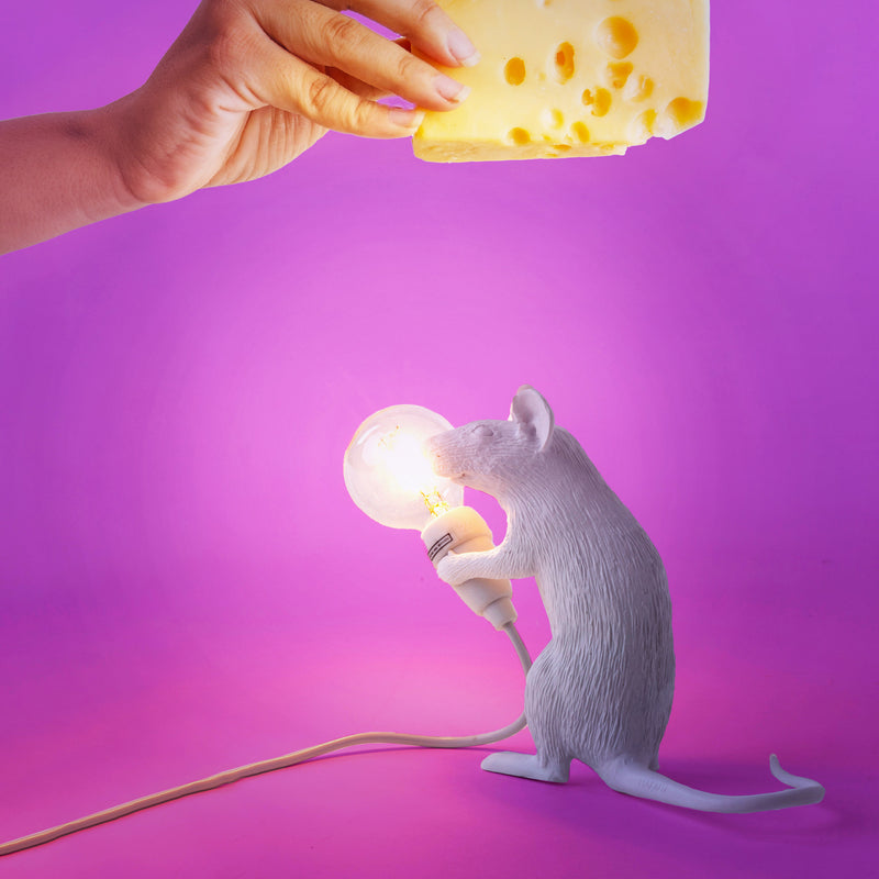 Seletti - Mouse Sitting Tischleuchte | weiß