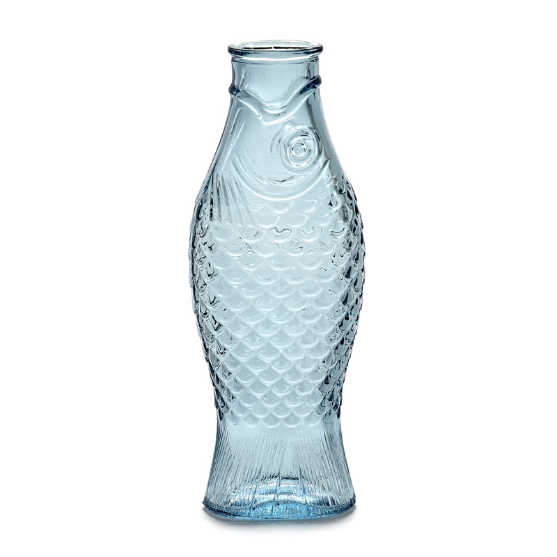 Serax - Fish &amp; Fish Glasflasche | blau