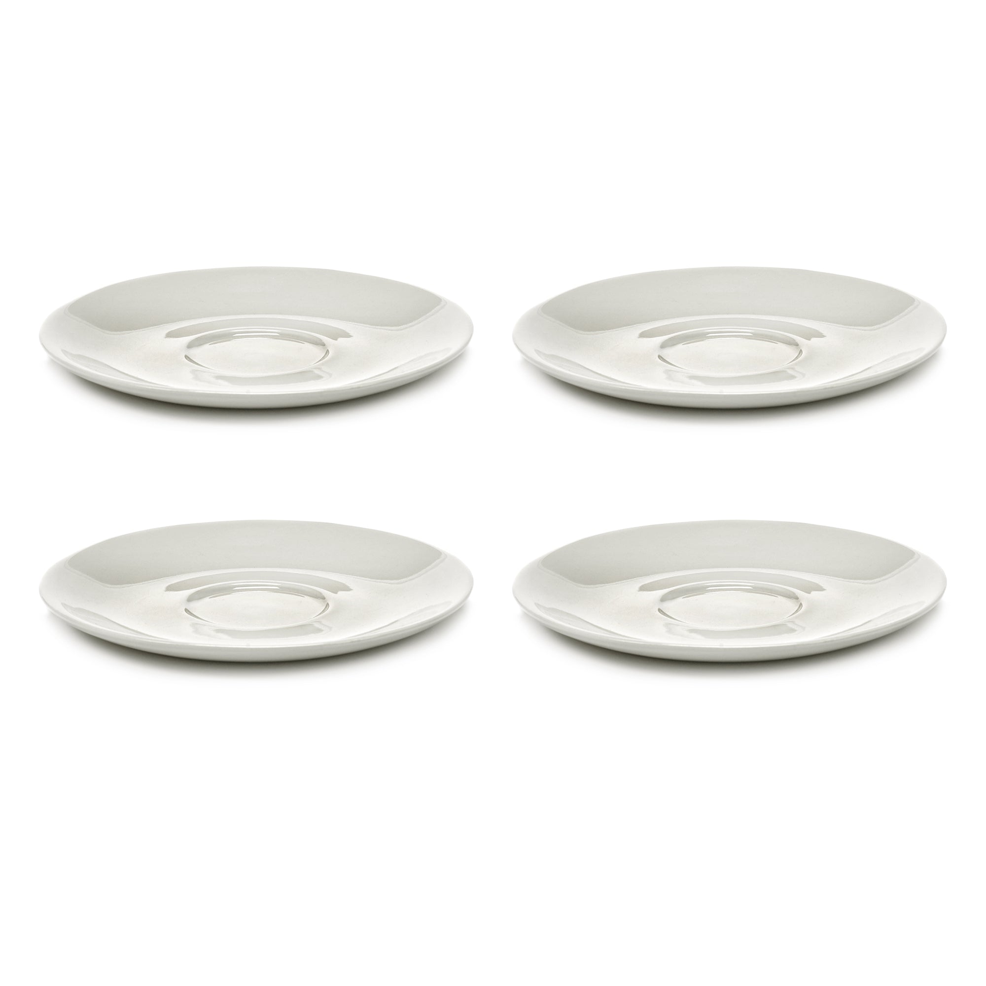 Serax - Zuma Untertasse zur Kaffeetasse by Kelly Wearstler | (4er-Set) / Salt / weiß