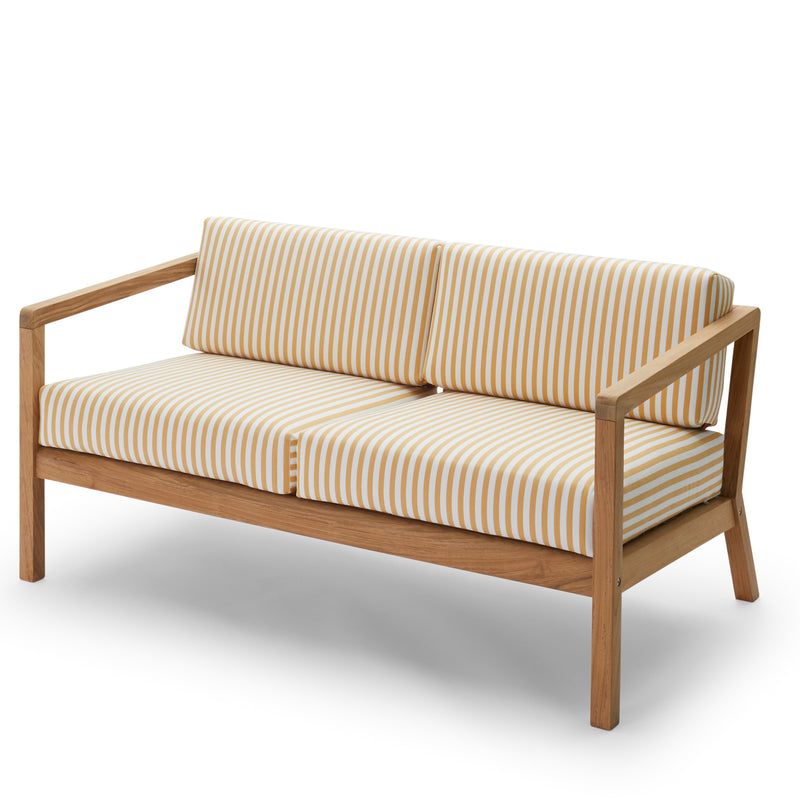 Fritz Hansen - Skagerak Virkelyst Sofa | goldgelb gestreift / 2-Sitzer