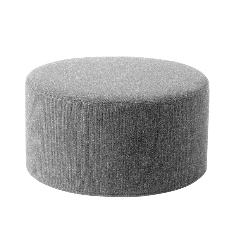 Softline - Drum Hocker / Beistelltisch | Filz hellgrau (620) / groß