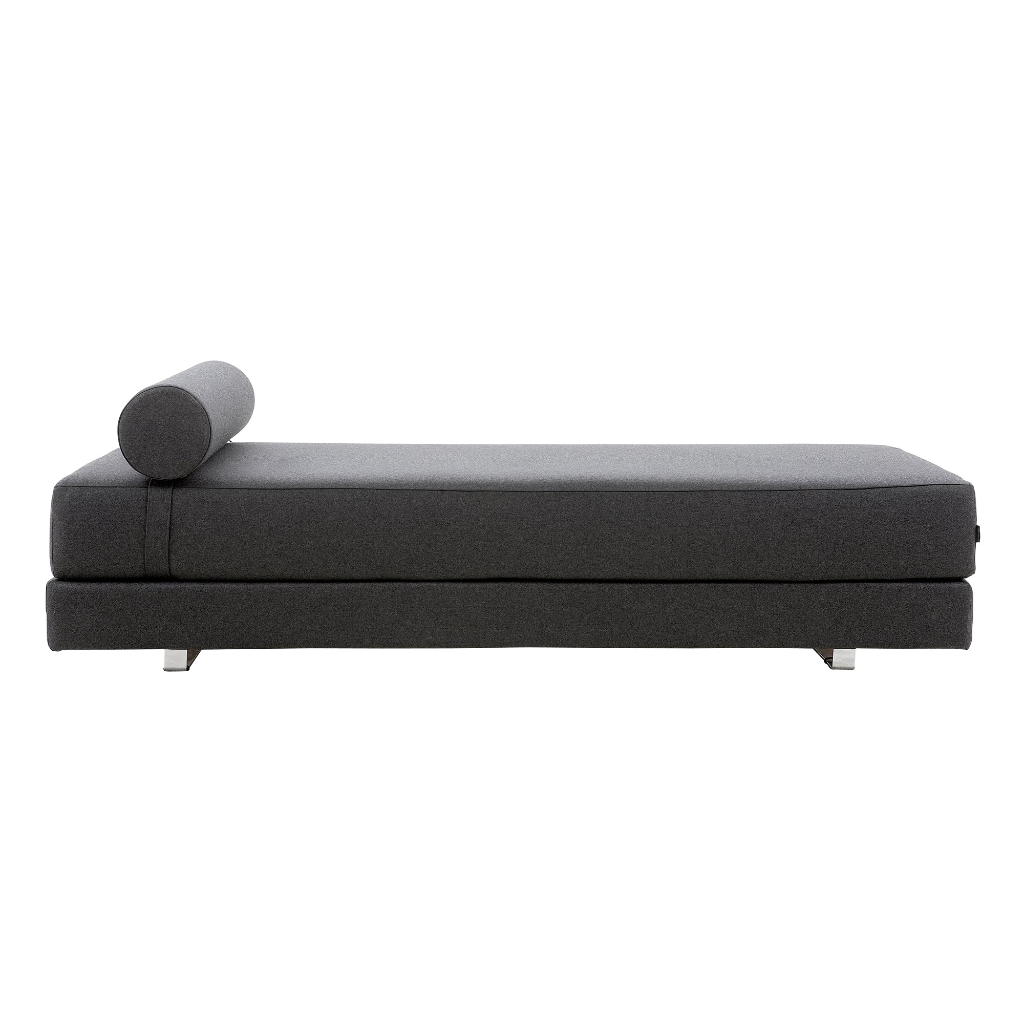 Softline - Lubi Schlafsofa  | Vision dunkelgrau (439) / Kaltschaummatratze, Vision dunkelgrau (439) / Taschenfederkern