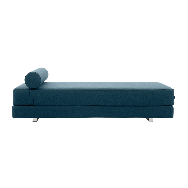 Softline - Lubi Schlafsofa  | Filz blau (846) / Kaltschaummatratze