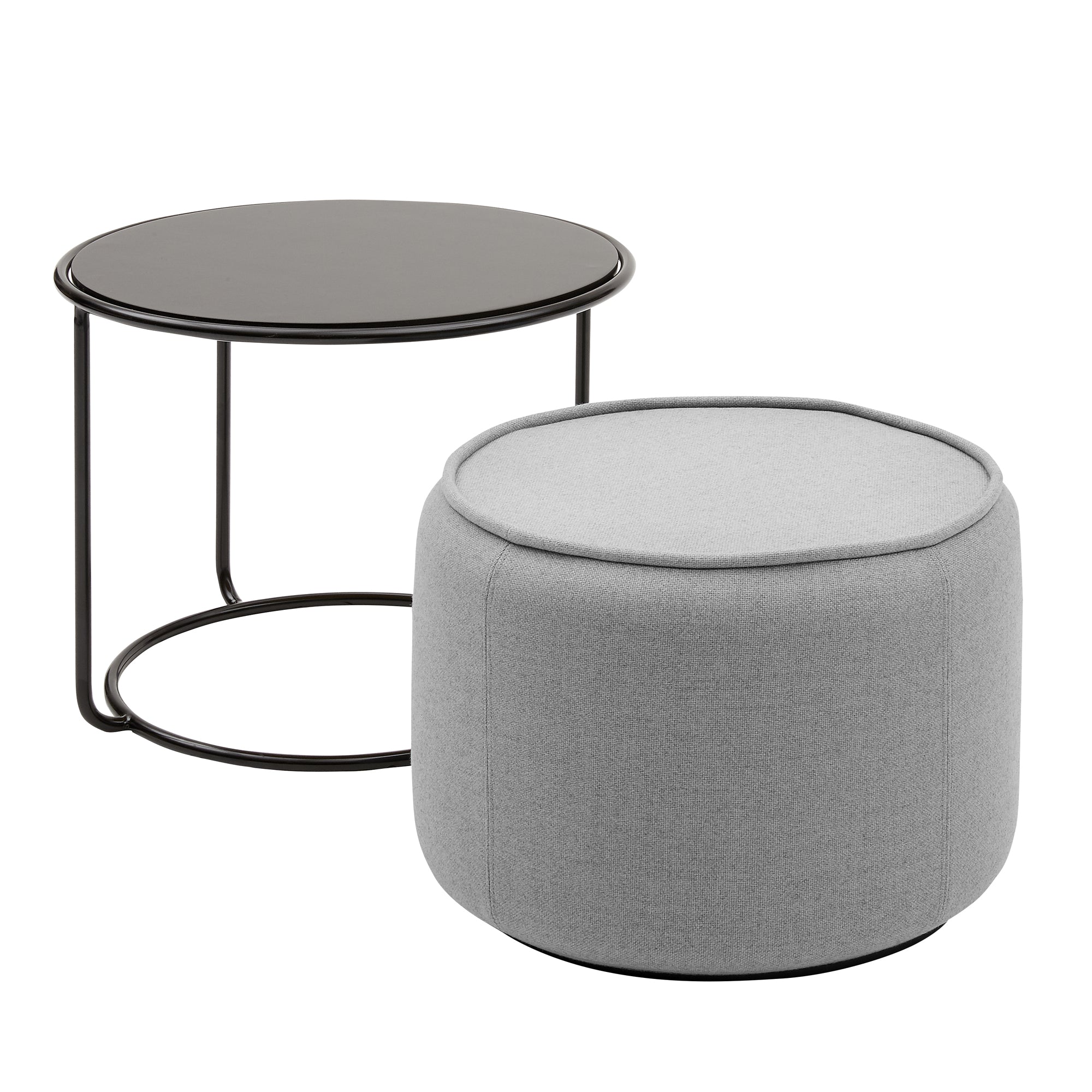 Softline - Tom Pouf und Beistelltisch | 