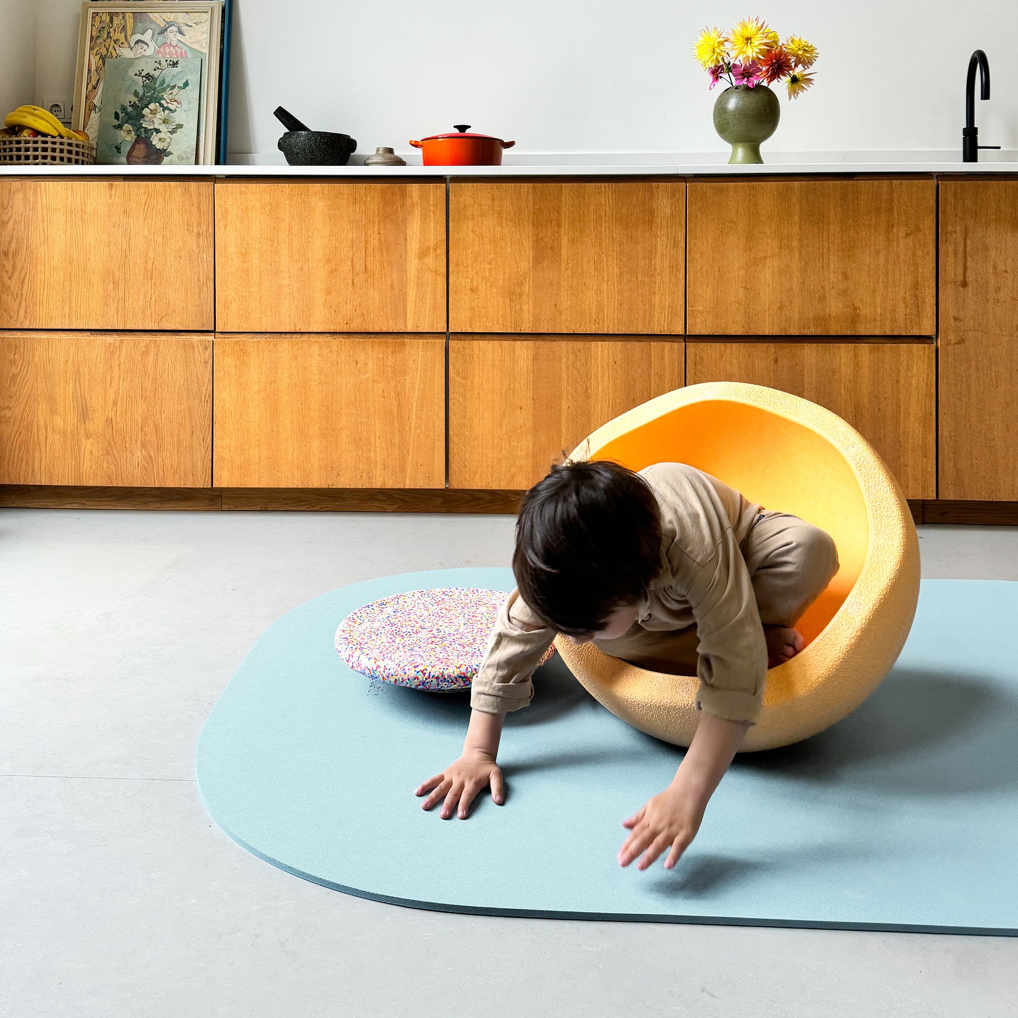 Stapelstein® - Yoga- &amp; Spielmatte | hellgrün