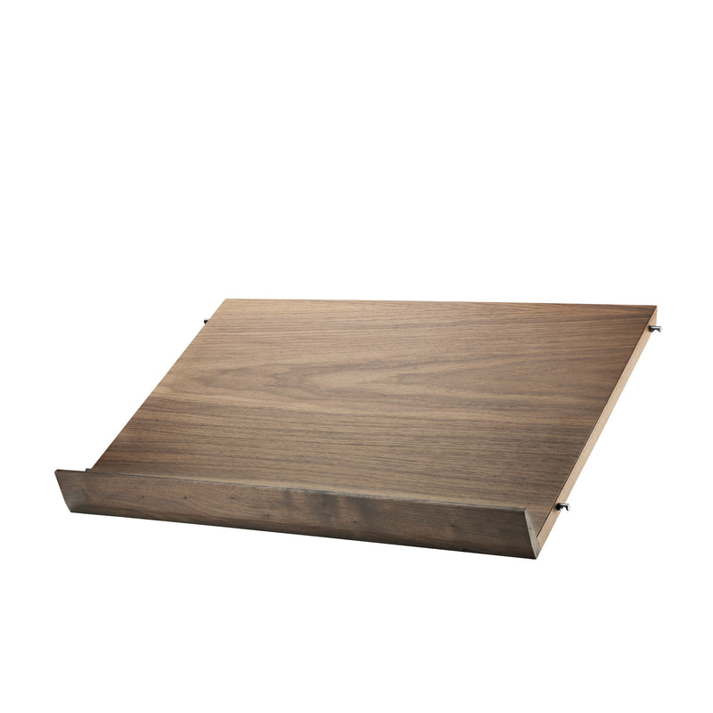 String - Magazin-Ablage (Holz) | 58 x 30 cm / Nussbaum