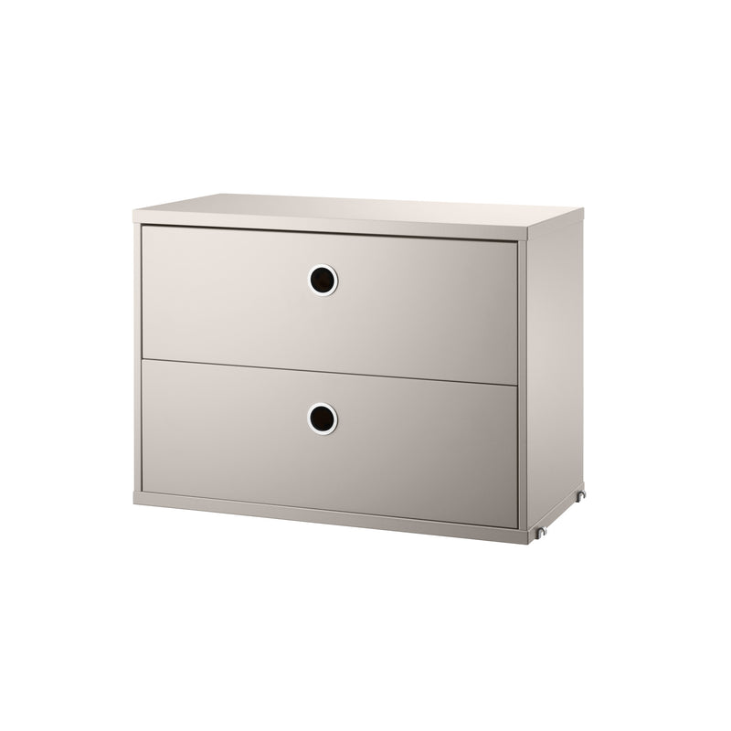 String - Schrankmodul mit Schubladen | 58 x 30 cm / beige
