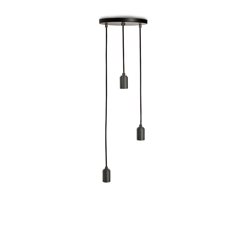 Tala - Triple Pendelleuchte | schwarz / Aluminium eloxiert
