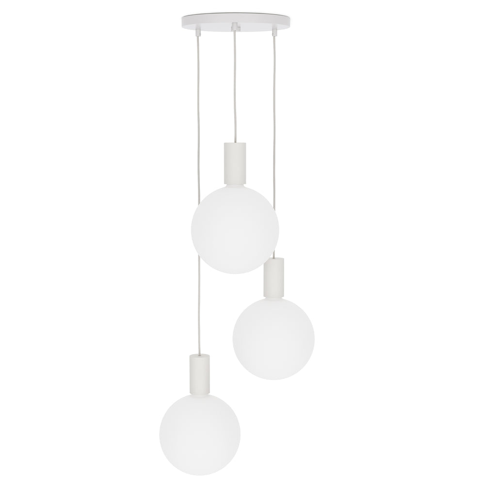 Tala - Triple Pendelleuchte Set | Chalk / weiß
