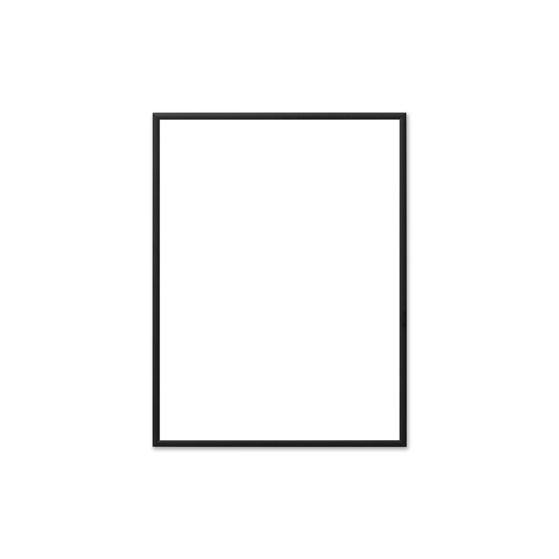 The Poster Club - Bilderrahmen Aluminium schwarz | Echtglas / 30 x 40 cm