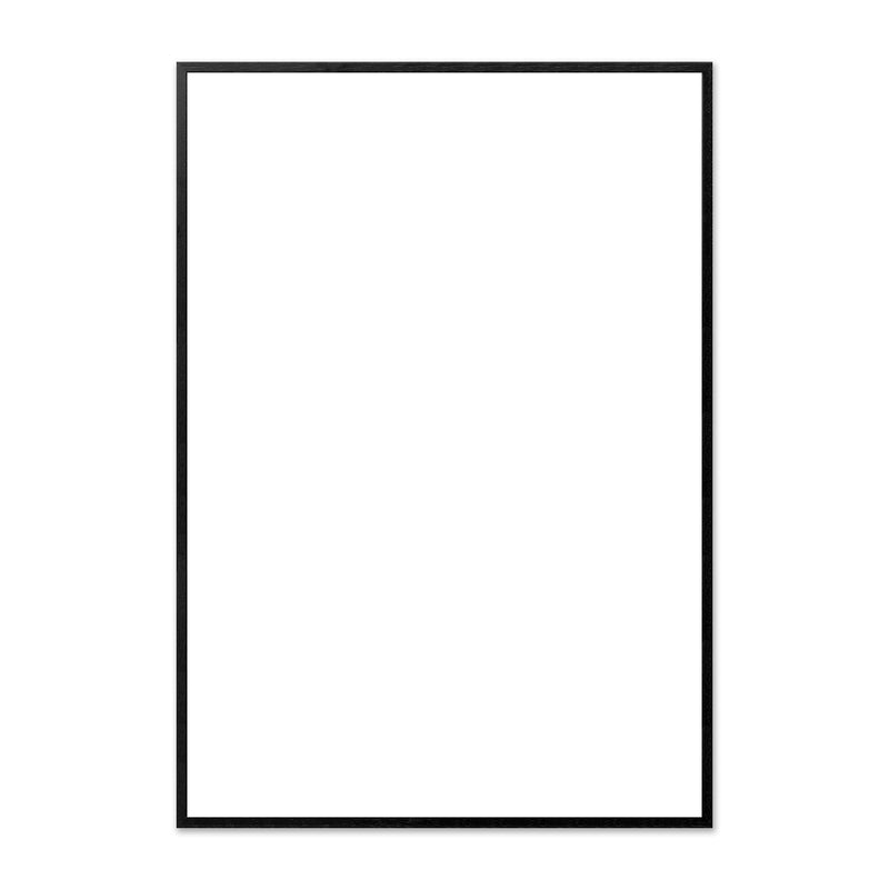 The Poster Club - Bilderrahmen Eiche schwarz | Echtglas / 70 x 100 cm