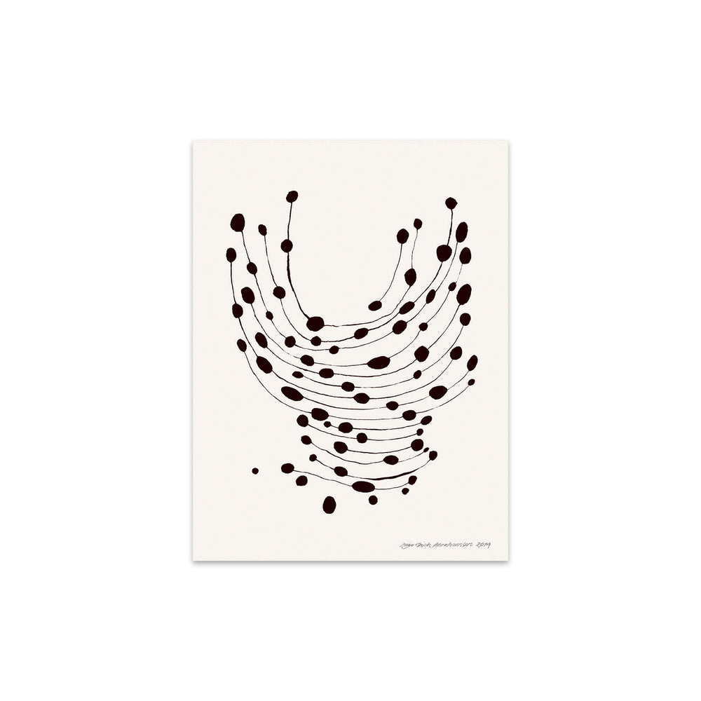 The Poster Club - Dancing Dots von Leise Dich Abrahamsen | 30 x 40 cm