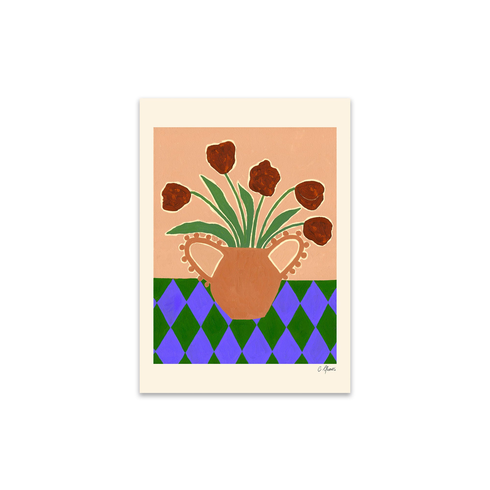 The Poster Club - Red Tulips von Carla Llanos | 30 x 40 cm