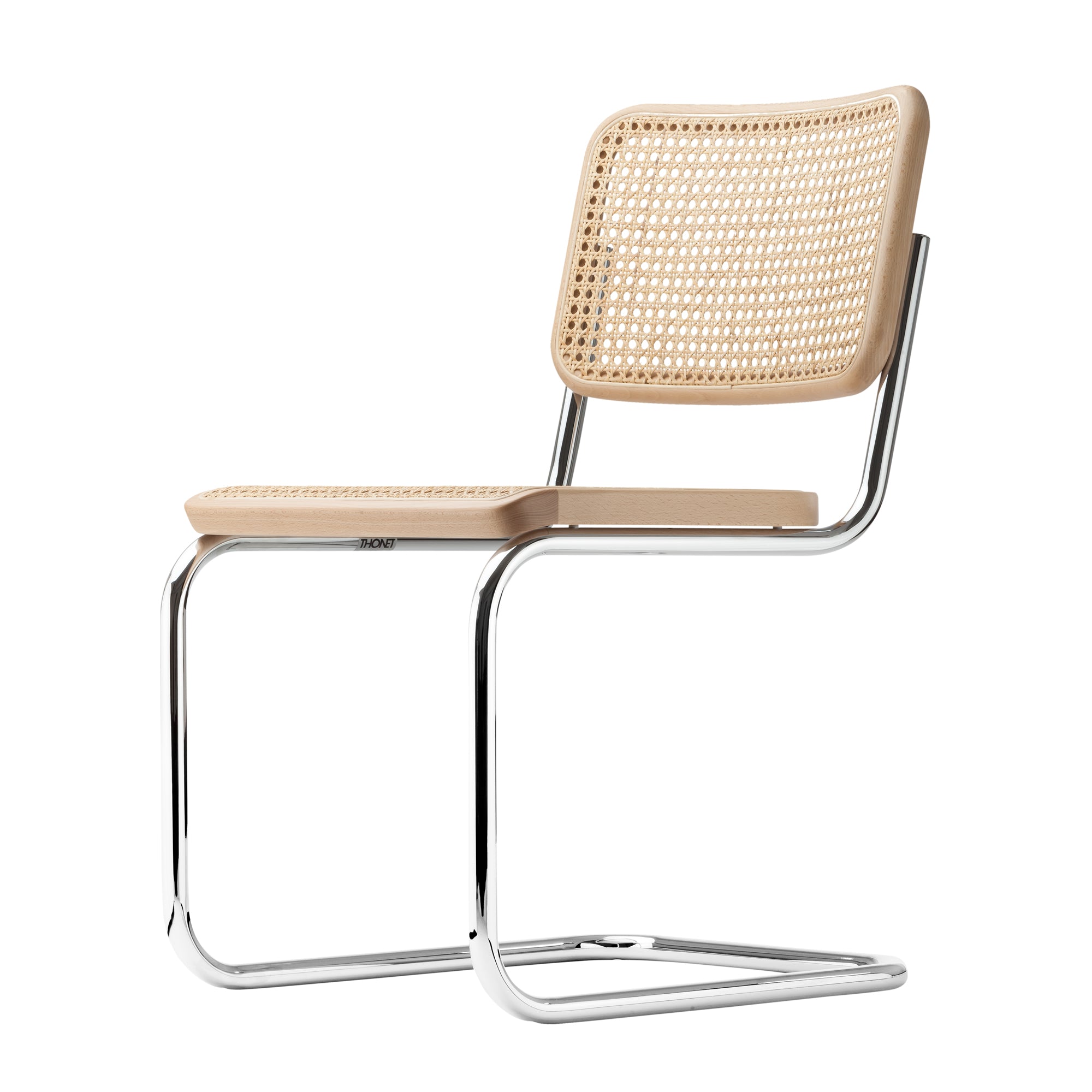 Thonet - S 32 V Stuhl | Geflecht natur / Buche natur / Chrom