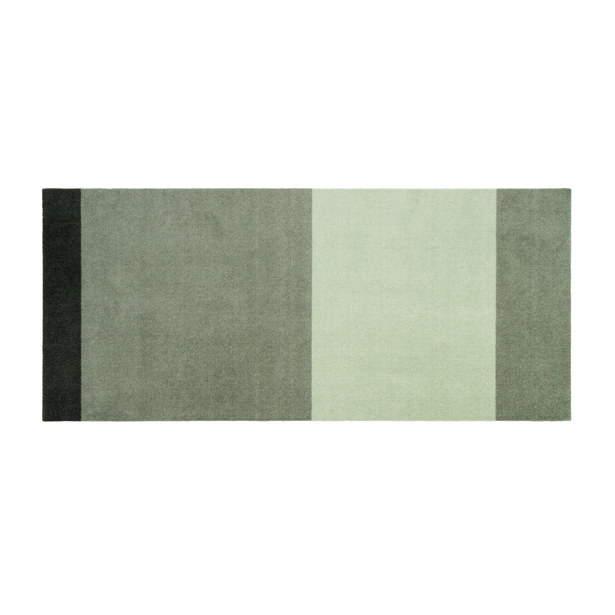 tica copenhagen - Stripes Horizontal Läufer | 90 x 200 cm / hell/dusty/dunkelgrün