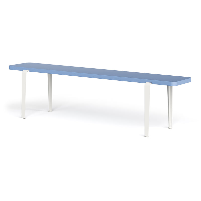 TipToe - LOU Bank | Buche / 170 x 30 cm / taubenblau/creme weiß