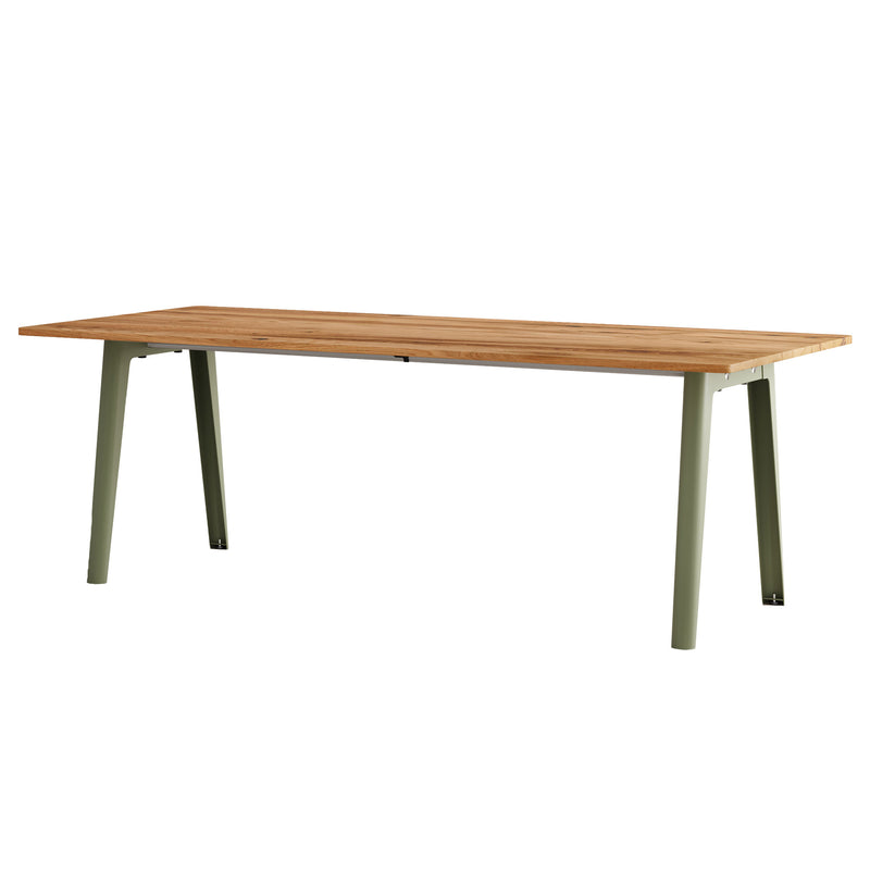 TipToe - NEW MODERN Altholz Esstisch | 95 x 220 cm / khaki grün
