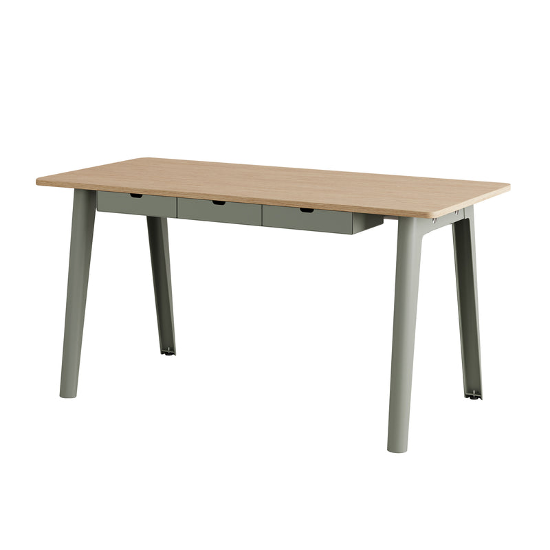TipToe - NEW MODERN Schreibtisch | mit Schubladen / 75 x 150 cm / eukalyptus grau