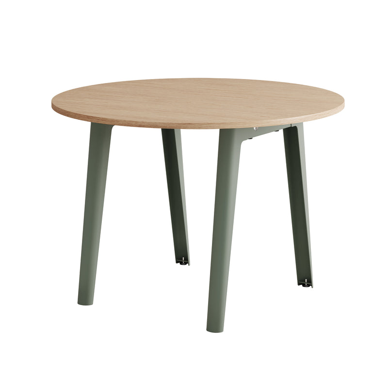 TipToe - NEW MODERN Esstisch rund | Eiche / eukalyptus grau