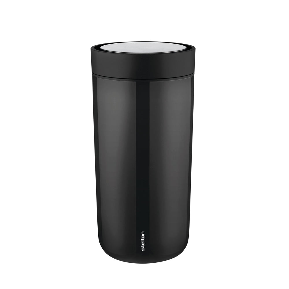 Stelton - To Go Click Becher | 0,4 l / schwarz/metallic, 0,4 l / schwarz