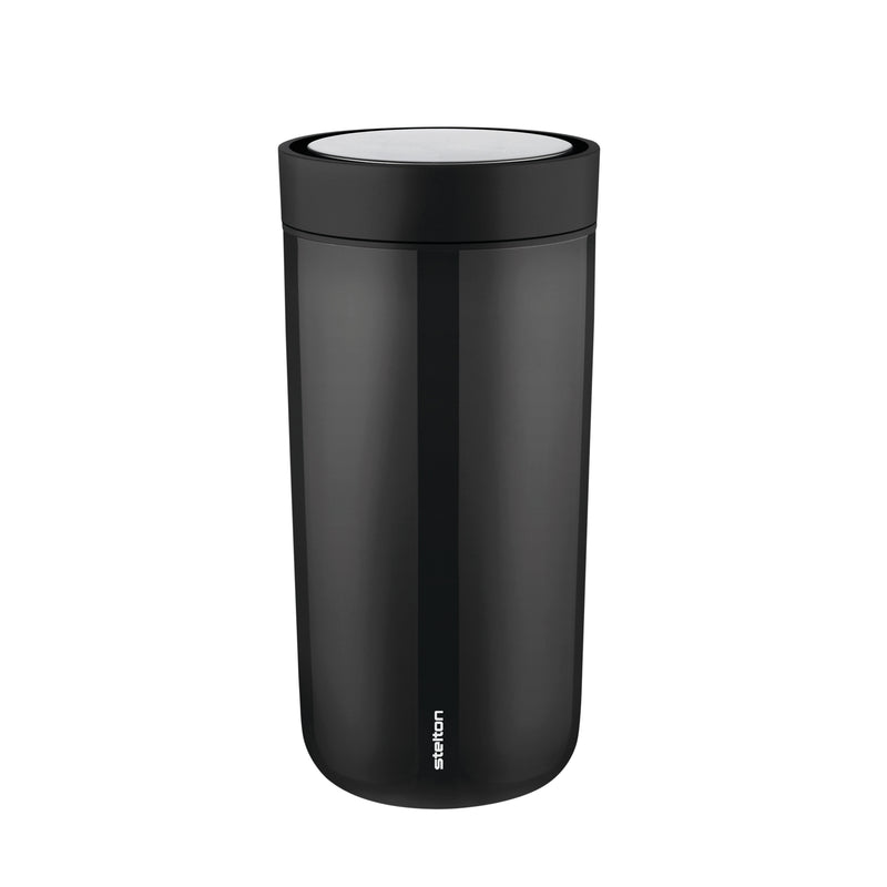 Stelton - To Go Click Becher | 0,4 l / schwarz/metallic, 0,4 l / schwarz