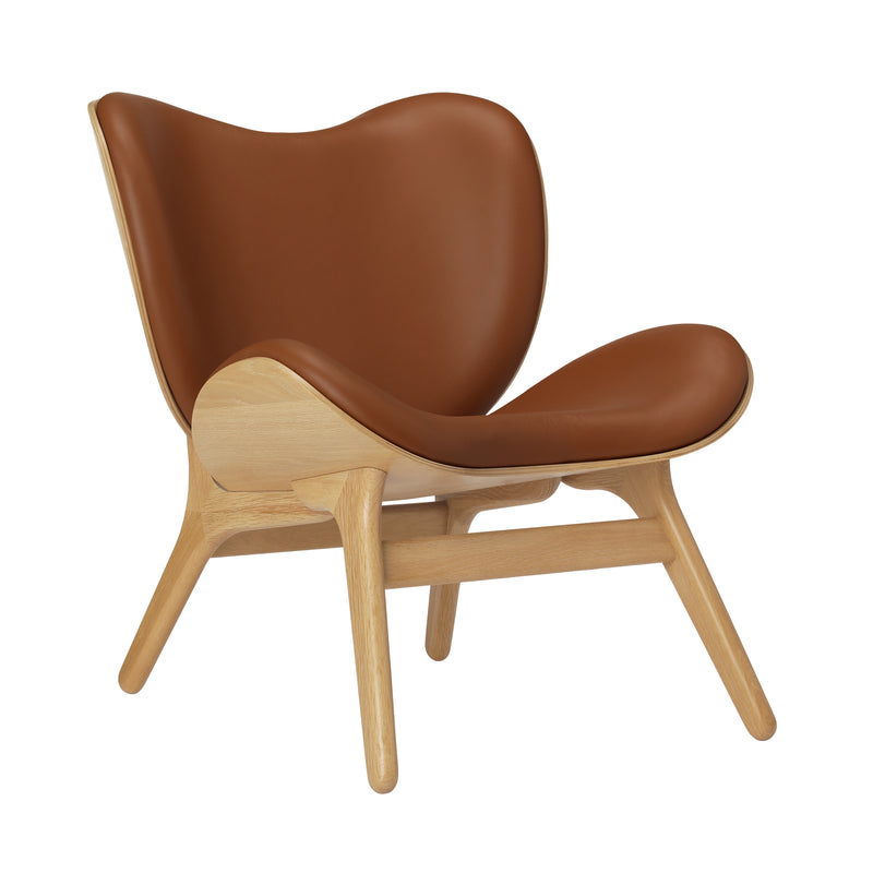 Umage - A Conversation Piece Sessel | Eiche natur  / Lederoptik Cognac