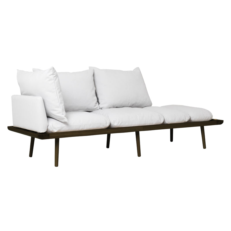 Umage - Lounge Around 3-Sitzer Sofa |  sterling / Eiche dunkel