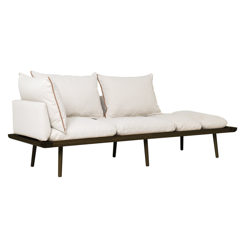 Umage - Lounge Around 3-Sitzer Sofa |  white sands / Eiche dunkel