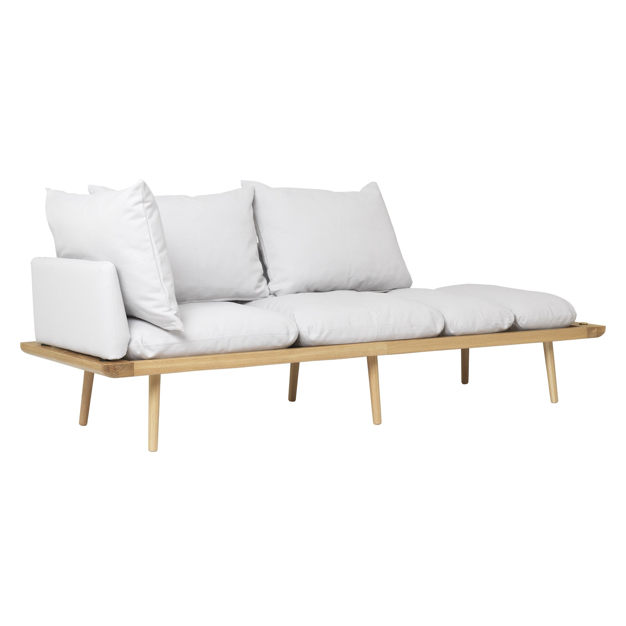 Umage - Lounge Around 3-Sitzer Sofa |  sterling / Eiche