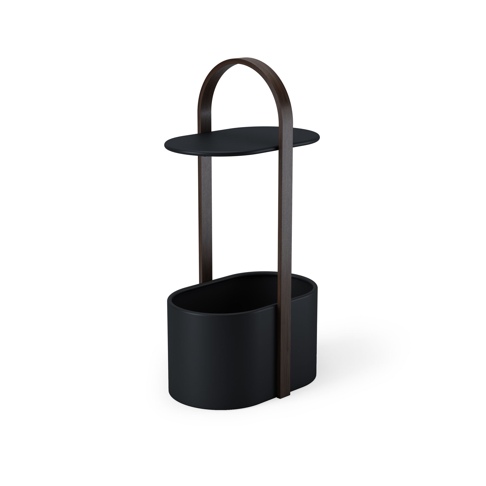 Umbra - Bellwood Storage Beistelltisch mit Ablage | Walnuss/schwarz