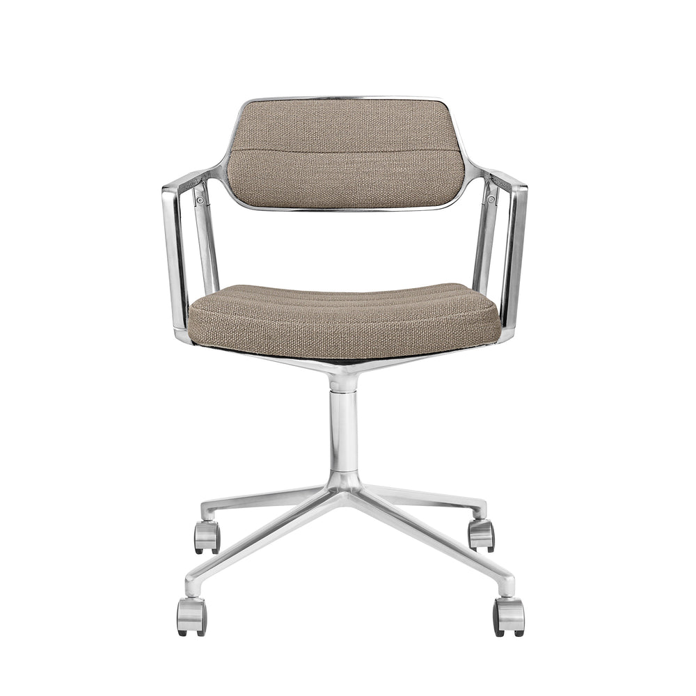 Vipp - 453 Swivel Drehstuhl | Rollen / dark sand