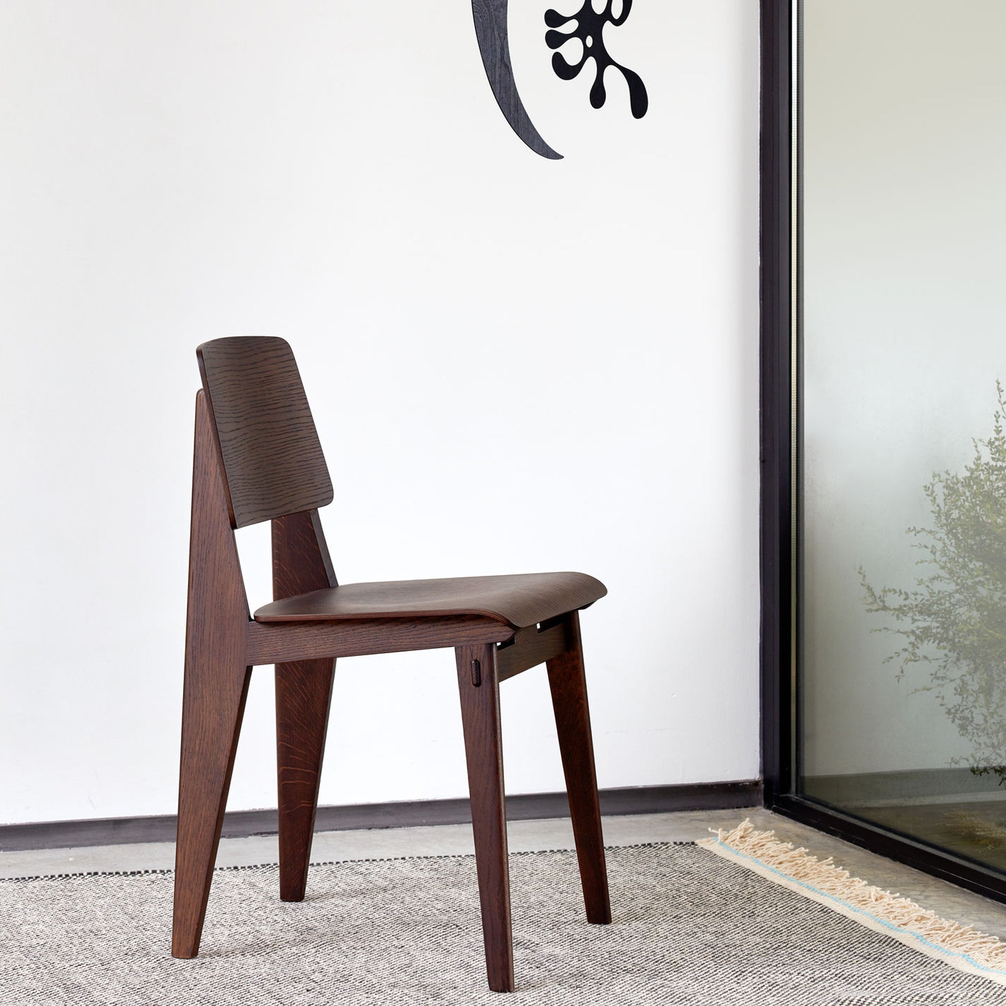Vitra - Chaise Tout Bois Stuhl | Filzgleiter, Kunststoffgleiter