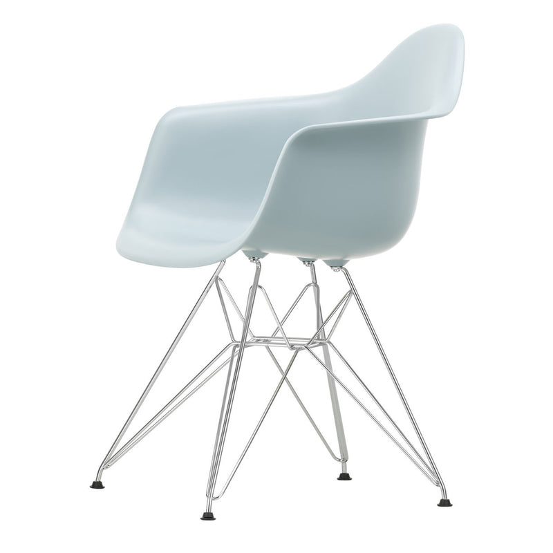 Vitra - Eames Plastic Armchair DAR RE | Filzgleiter basic dark / eisgrau RE / verchromt